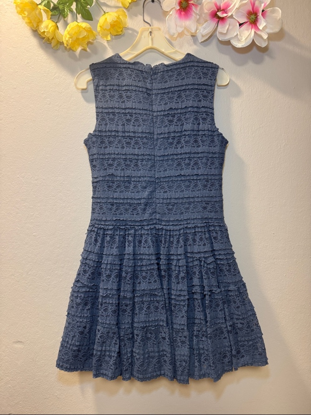 Zara Black Lace Fit & Flare Dress - Picture 2 of 11